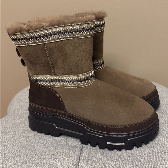 UGG Brown and Tan Winter Boots - Picture 4 of 12